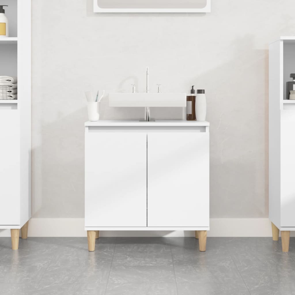 Sink Cabinet White 58x33x60 cm Engineered Wood - Bend