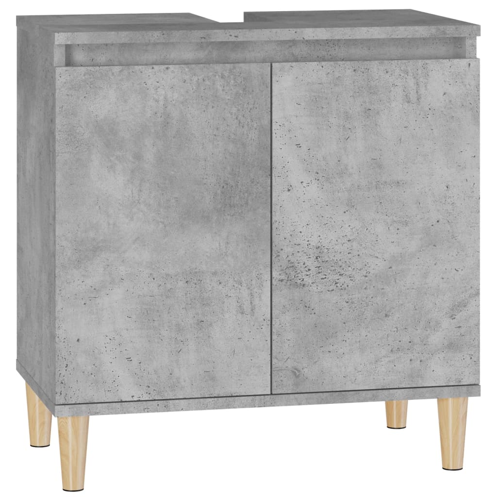 Sink Cabinet Concrete Grey 58x33x60 cm Engineered Wood - Bend