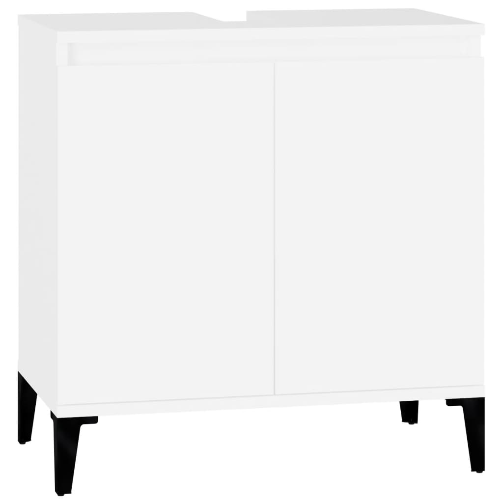 Sink Cabinet White 58x33x60 cm Engineered Wood - Bend