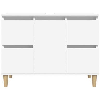 Sink Cabinet White 80x33x60 cm Engineered Wood - Bend