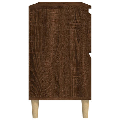 Sink Cabinet Brown Oak 80x33x60 cm Engineered Wood - Bend