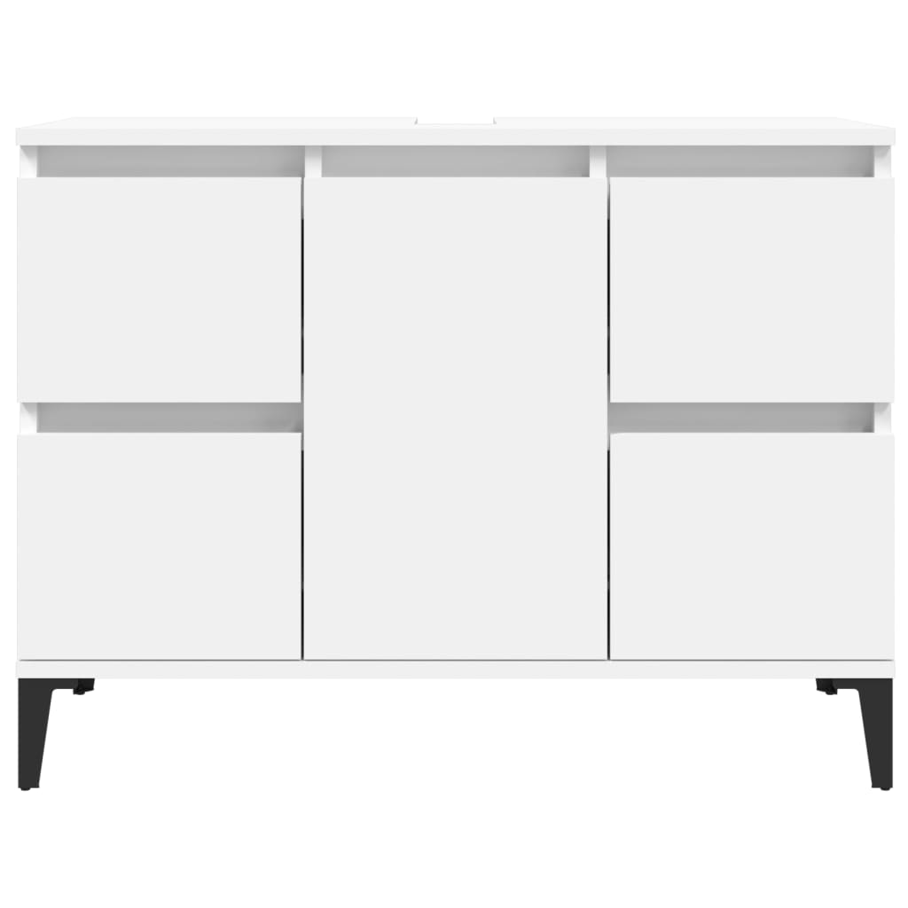 Sink Cabinet White 80x33x60 cm Engineered Wood - Bend