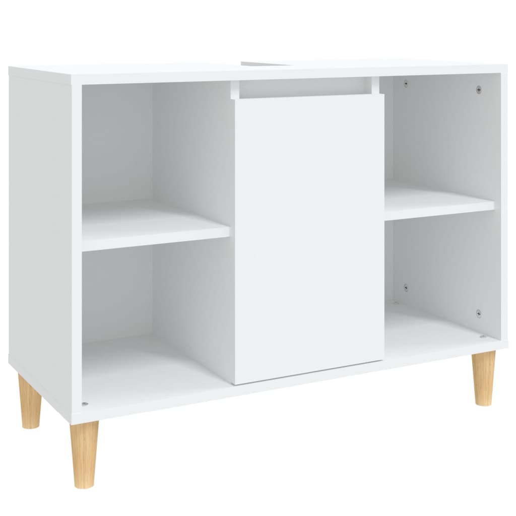 Sink Cabinet White 80x33x60 cm Engineered Wood - Bend