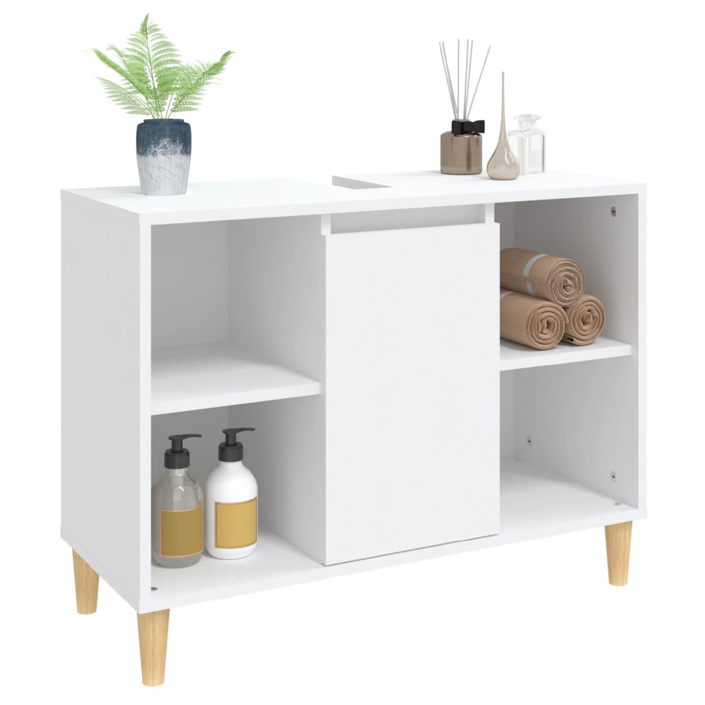 Sink Cabinet White 80x33x60 cm Engineered Wood - Bend