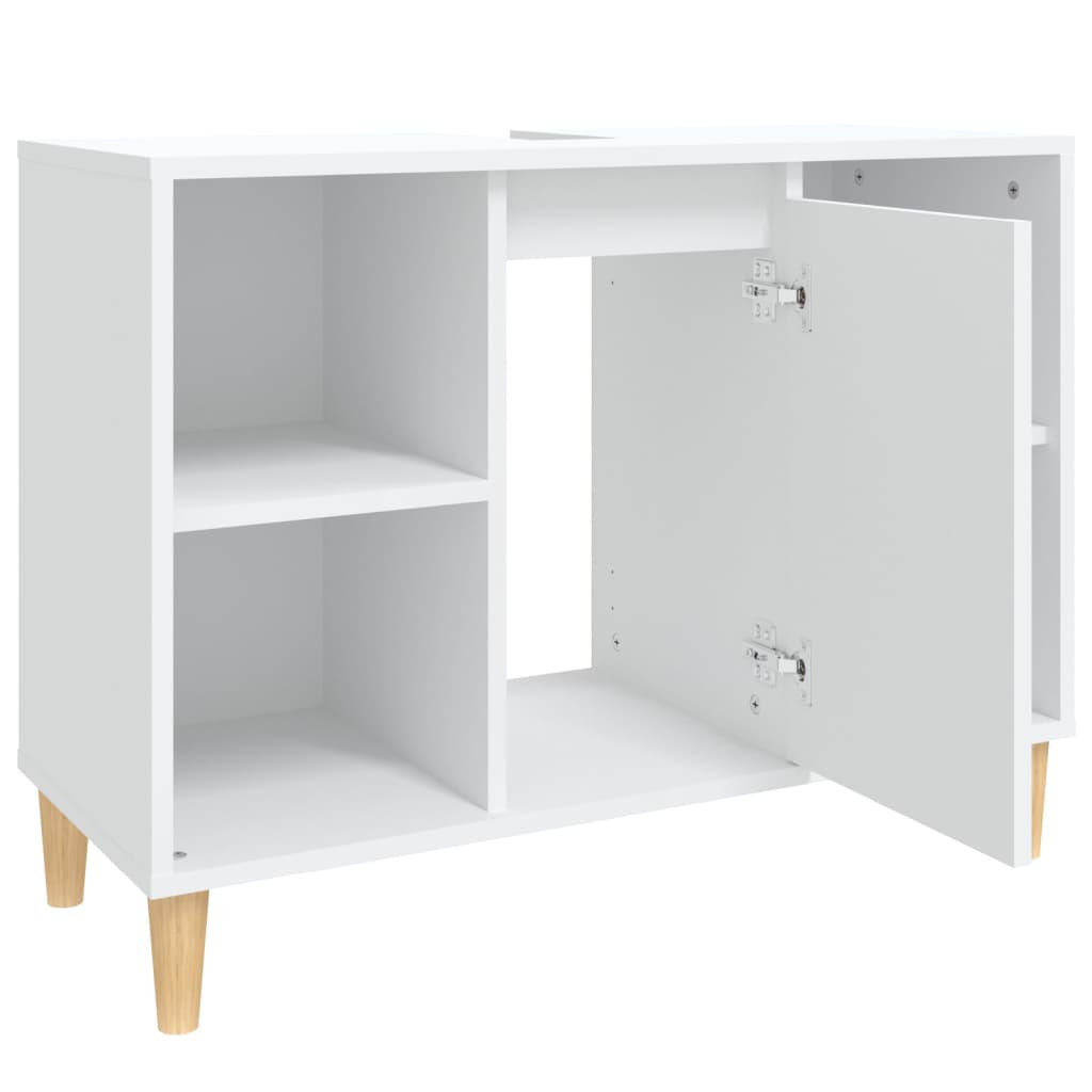 Sink Cabinet White 80x33x60 cm Engineered Wood - Bend