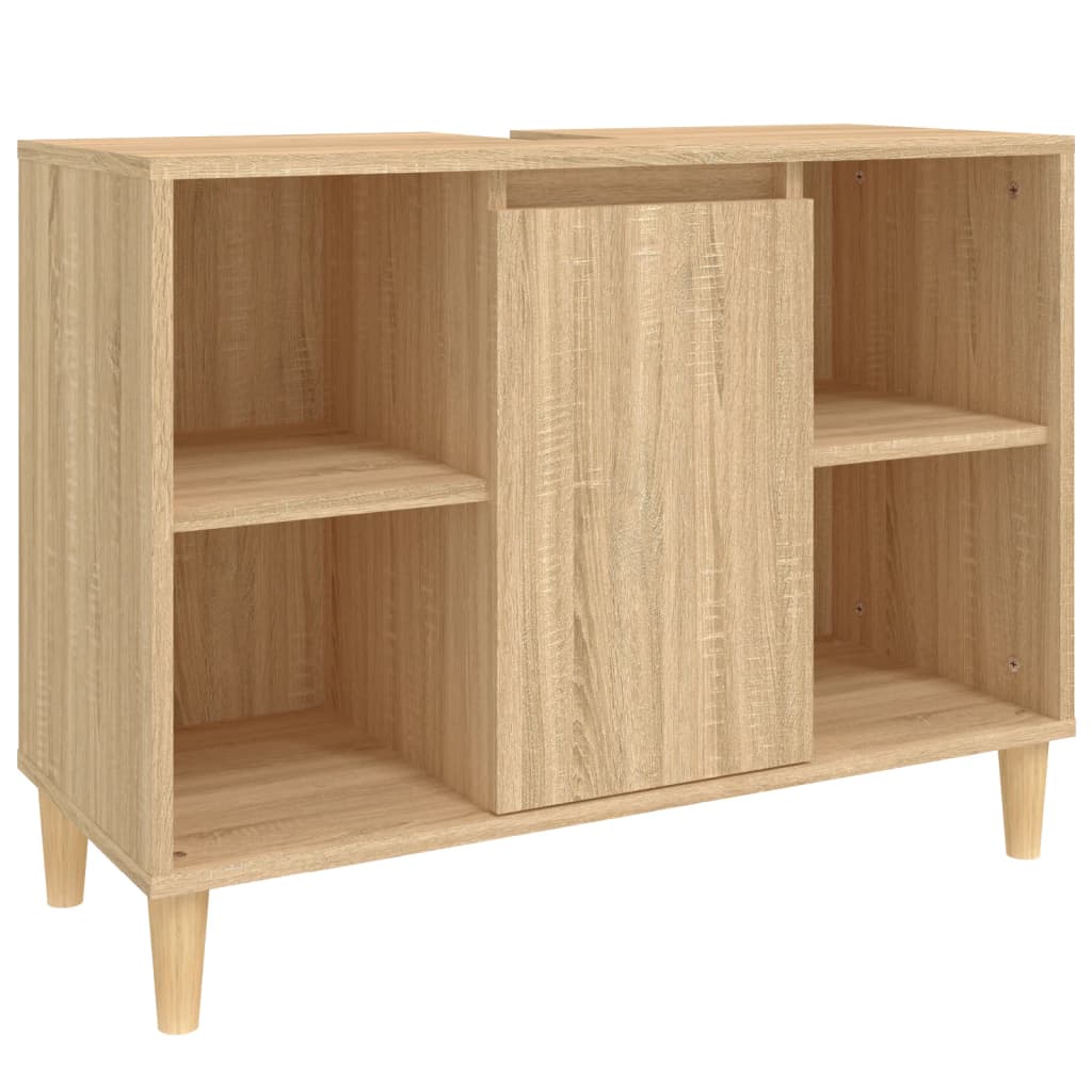 Sink Cabinet Sonoma Oak 80x33x60 cm Engineered Wood - Bend