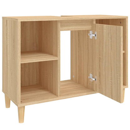 Sink Cabinet Sonoma Oak 80x33x60 cm Engineered Wood - Bend