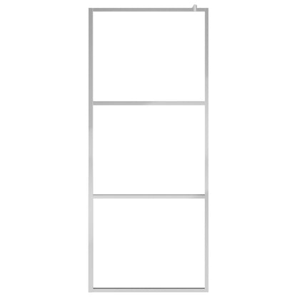 Walk-in Shower Wall with Shelf 80x195 cm ESG Glass&Aluminium - Bend