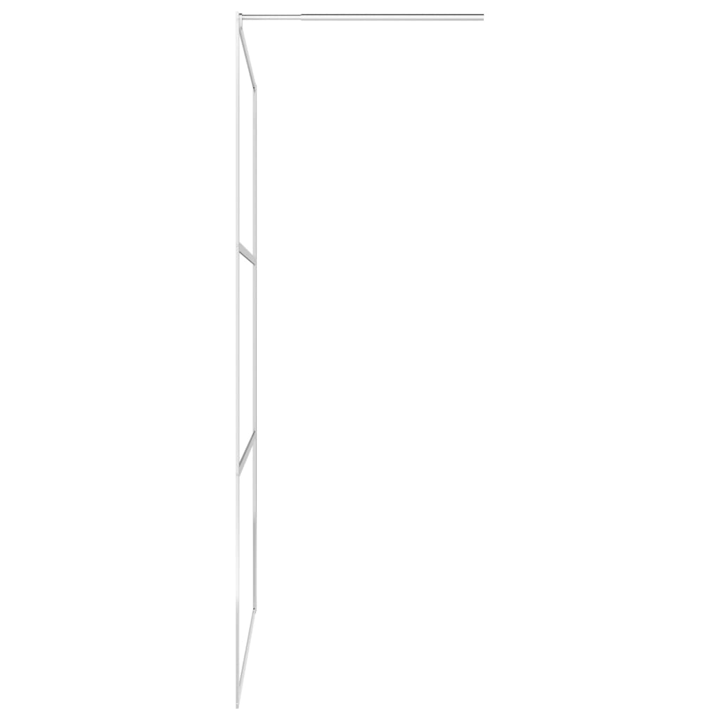 Walk-in Shower Wall with Shelf 80x195 cm ESG Glass&Aluminium - Bend