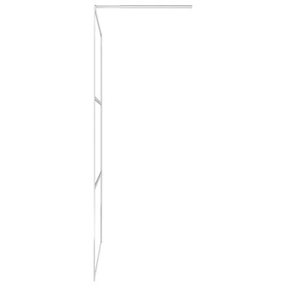 Walk-in Shower Wall with Shelf 80x195 cm ESG Glass&Aluminium - Bend