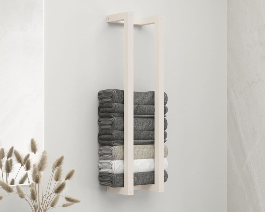 Towel Rack - Solid Wood Pine/ Metal - Bend