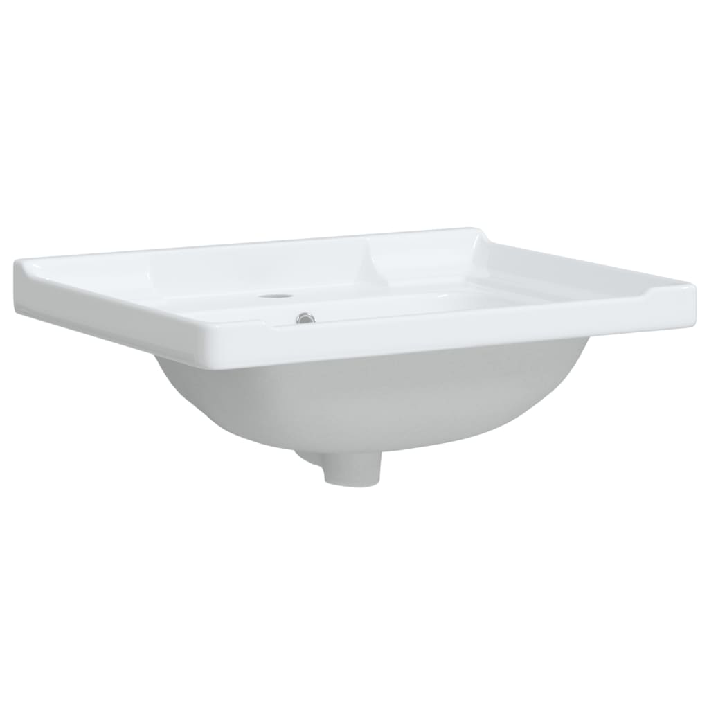 Bathroom Sink Rectangular Ceramic White - Bend