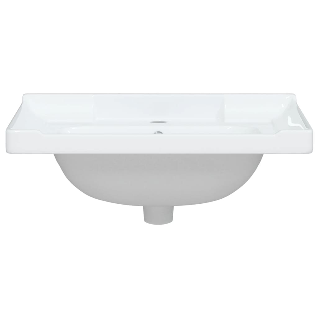 Bathroom Sink Rectangular Ceramic White - Bend