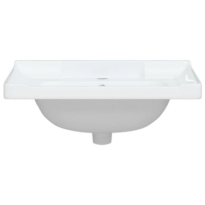 Bathroom Sink Rectangular Ceramic White - Bend