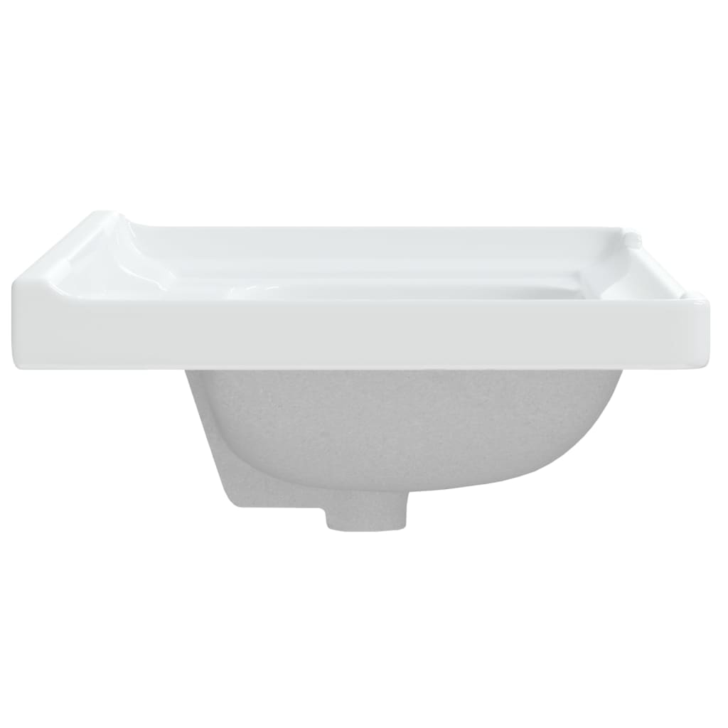 Bathroom Sink Rectangular Ceramic White - Bend