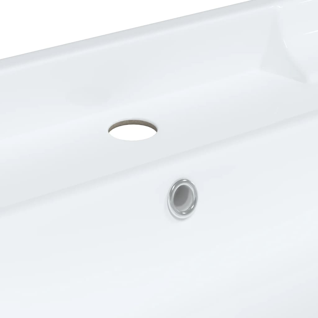 Bathroom Sink Rectangular Ceramic White - Bend