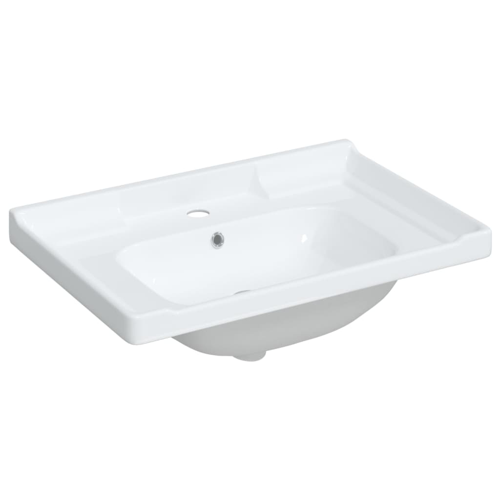 Bathroom Sink Rectangular Ceramic White - Bend