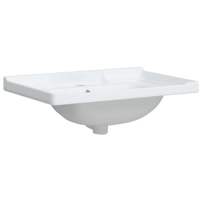 Bathroom Sink Rectangular Ceramic White - Bend