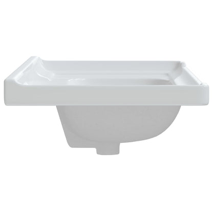 Bathroom Sink Rectangular Ceramic White - Bend