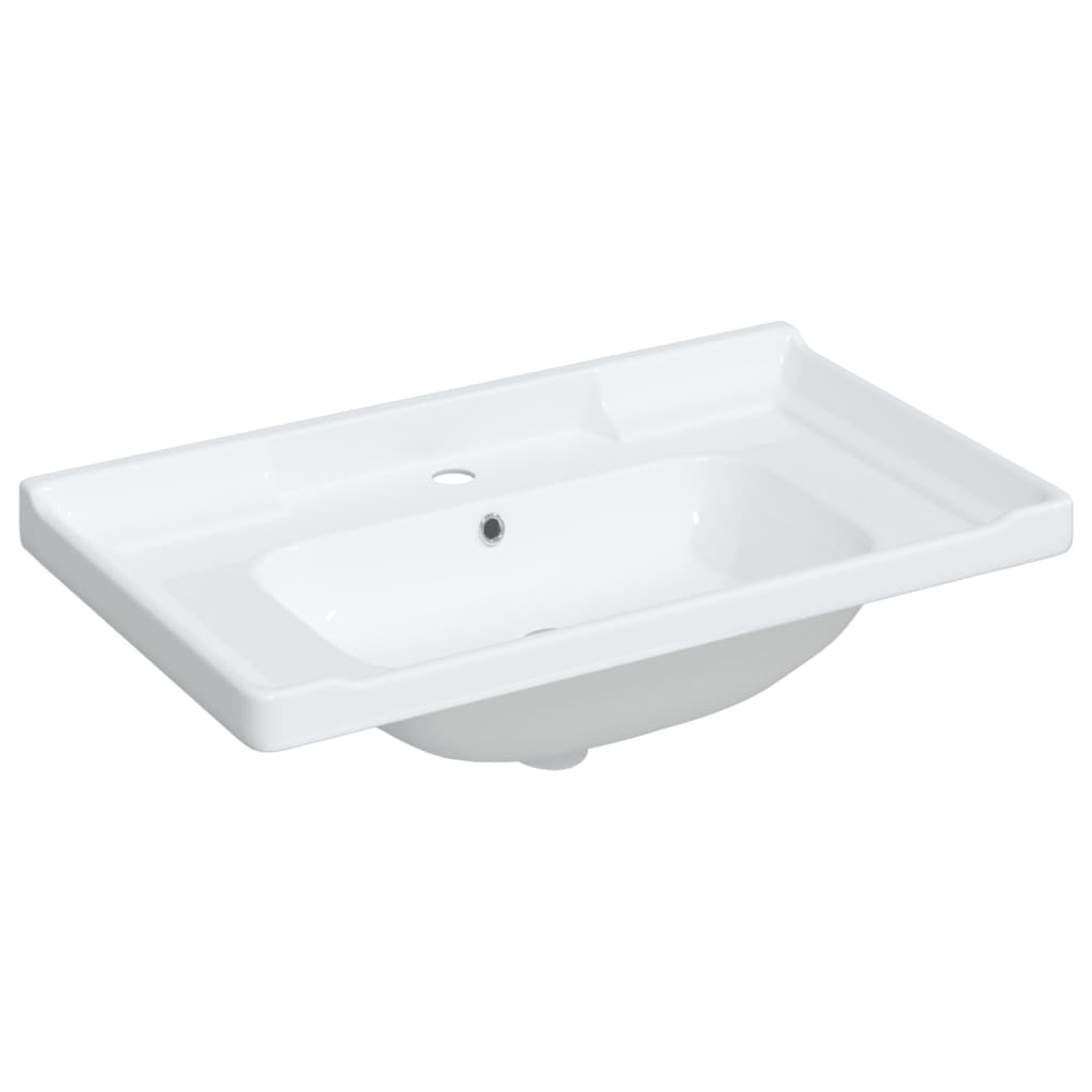 Bathroom Sink Rectangular Ceramic White - Bend