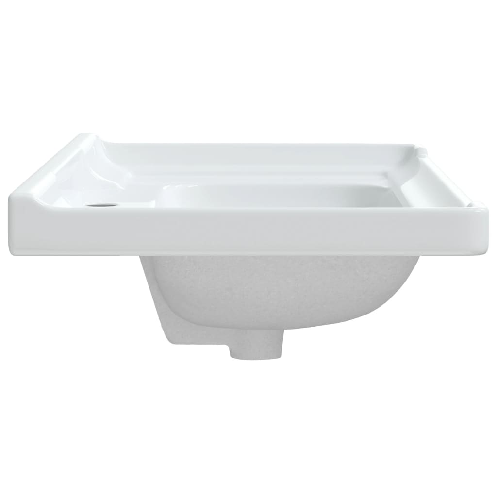 Bathroom Sink Rectangular Ceramic White - Bend