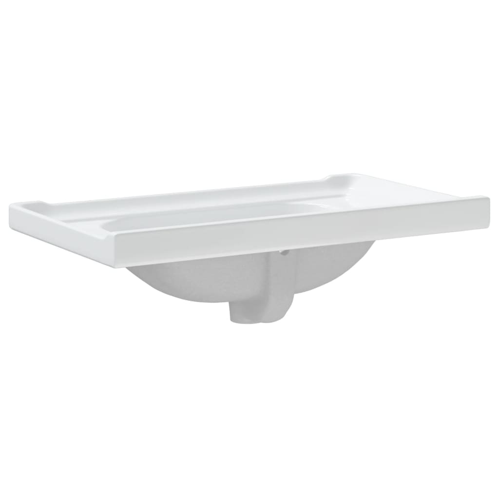 Bathroom Sink Rectangular Ceramic White - Bend