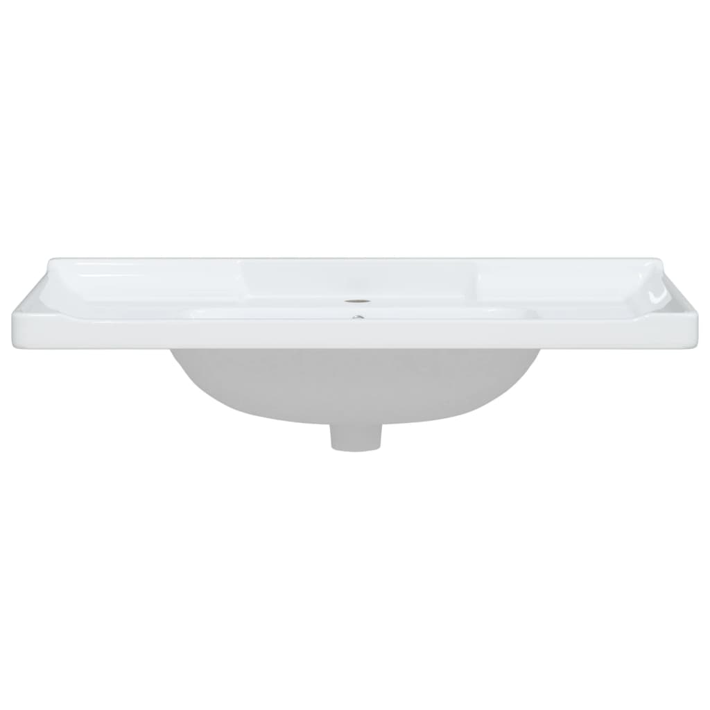 Bathroom Sink Rectangular Ceramic White - Bend