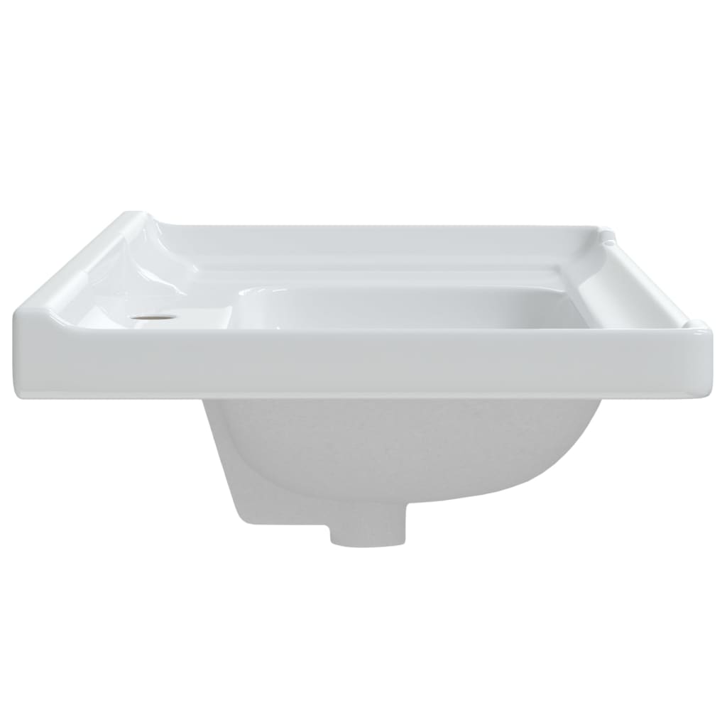 Bathroom Sink Rectangular Ceramic White - Bend