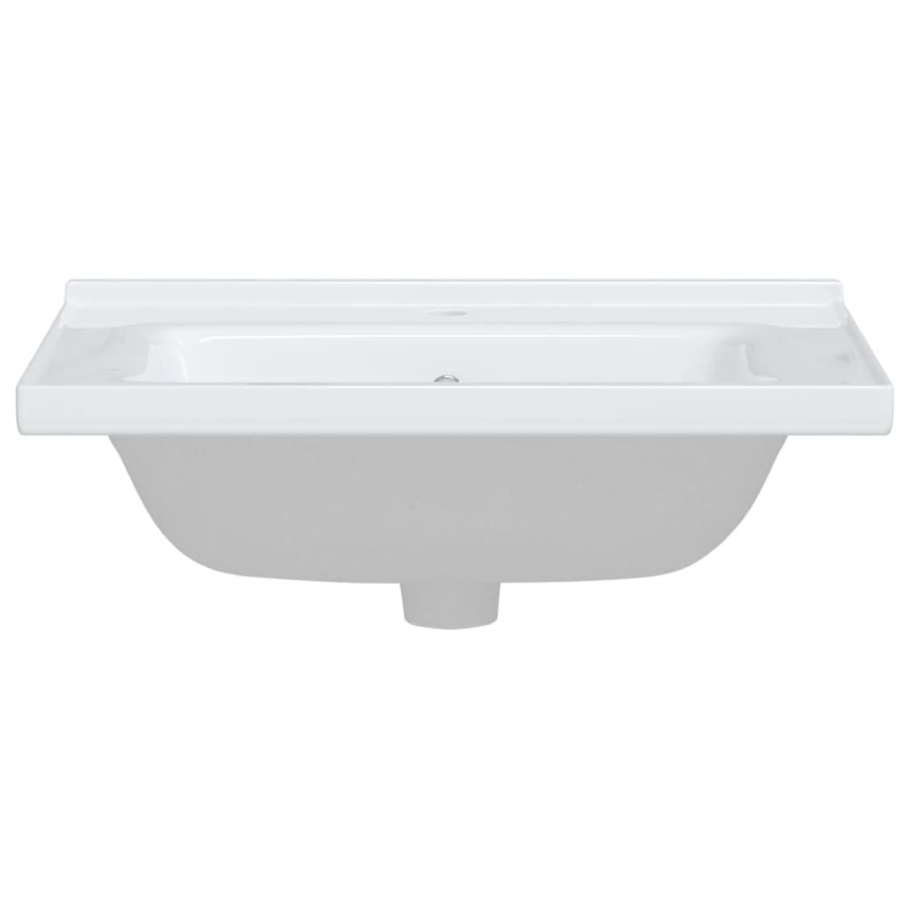 Bathroom Sink Rectangular Ceramic White - Bend