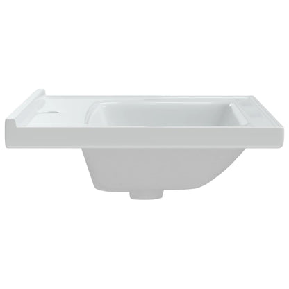 Bathroom Sink Rectangular Ceramic White - Bend