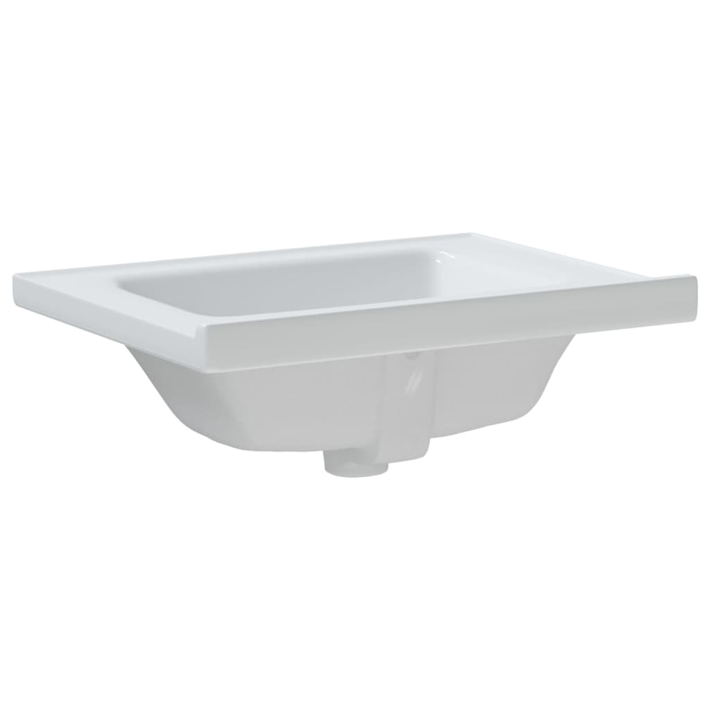 Bathroom Sink White 61x48x19.5 cm Rectangular Ceramic - Bend