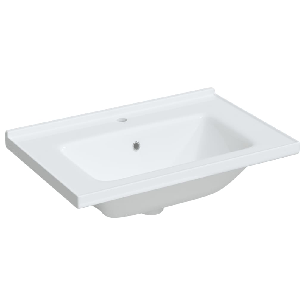 Bathroom Sink Rectangular Ceramic White - Bend