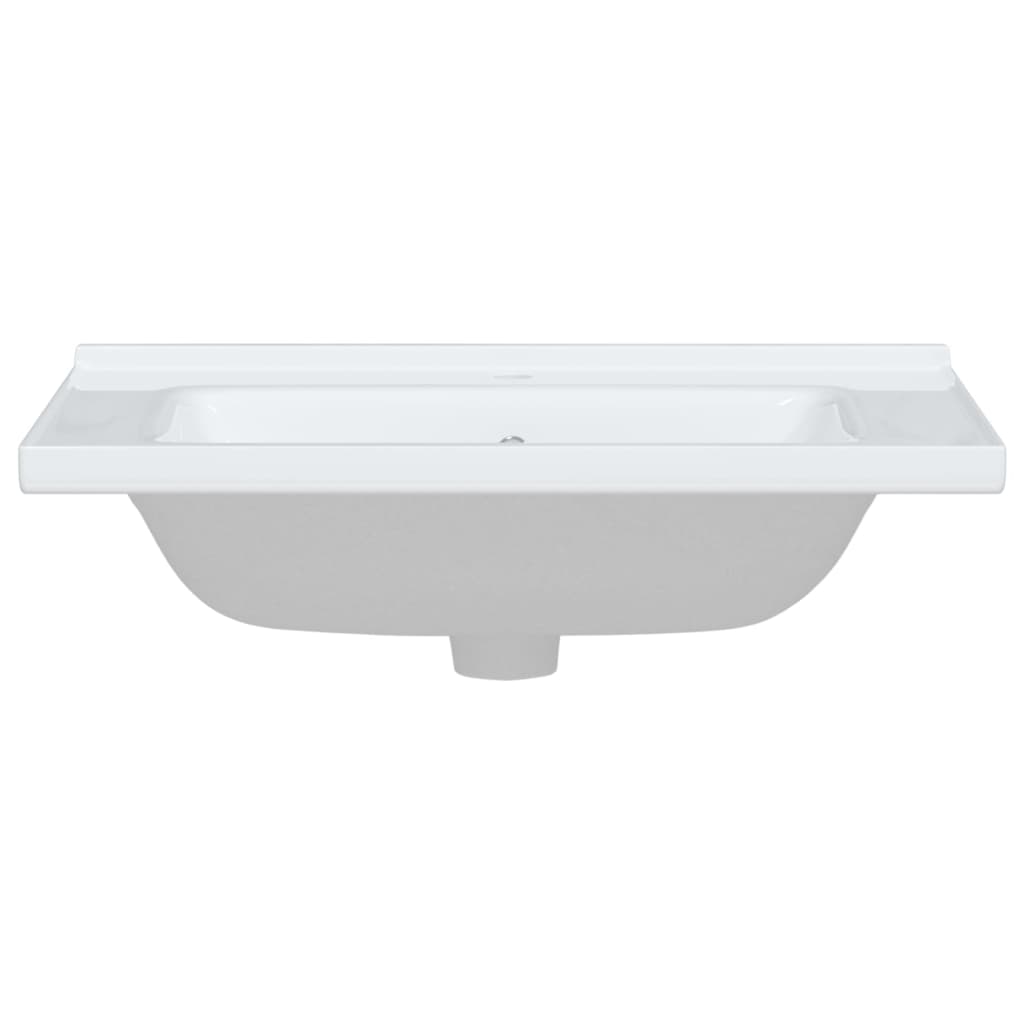 Bathroom Sink Rectangular Ceramic White - Bend