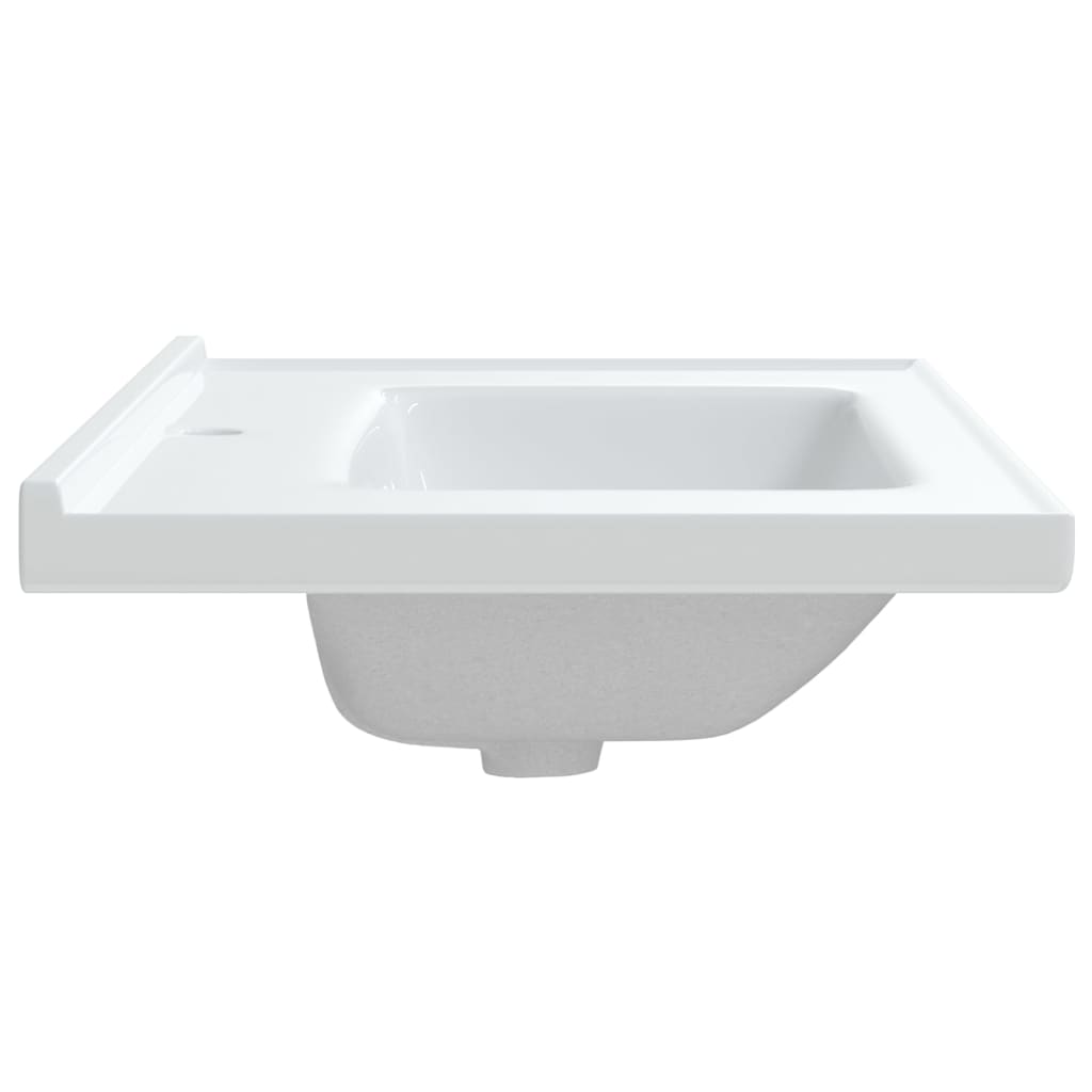 Bathroom Sink Rectangular Ceramic White - Bend