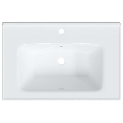 Bathroom Sink Rectangular Ceramic White - Bend