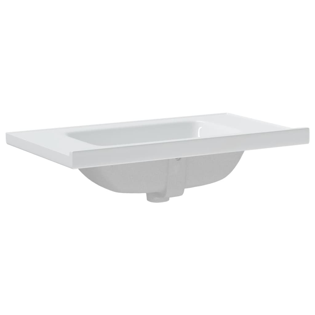 Bathroom Sink Rectangular Ceramic White - Bend