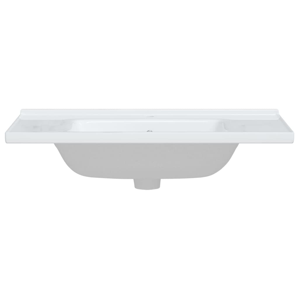 Bathroom Sink Rectangular Ceramic White - Bend