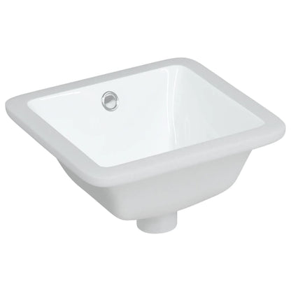 Bathroom Sink Rectangular Ceramic White - Bend