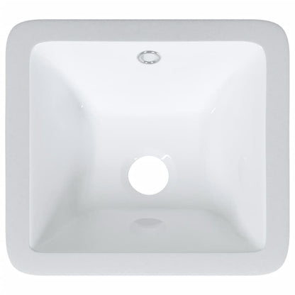 Bathroom Sink Rectangular Ceramic White - Bend