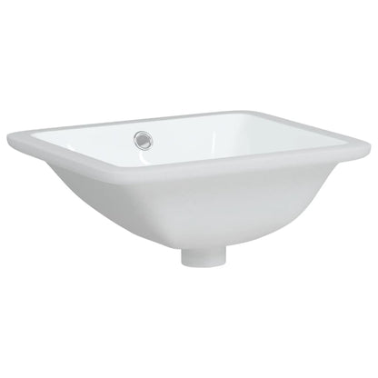 Bathroom Sink Rectangular Ceramic White - Bend