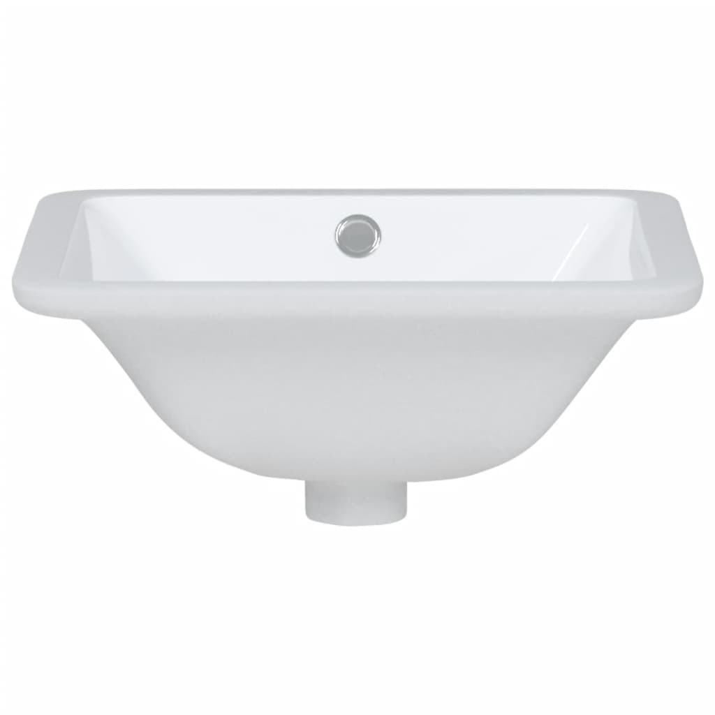 Bathroom Sink Rectangular Ceramic White - Bend