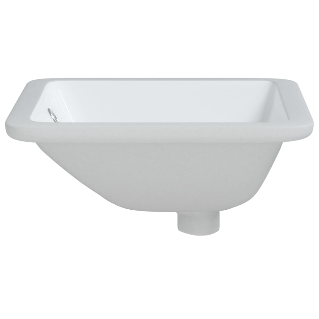 Bathroom Sink Rectangular Ceramic White - Bend