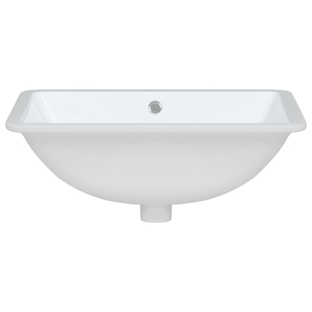 Bathroom Sink Rectangular Ceramic White - Bend