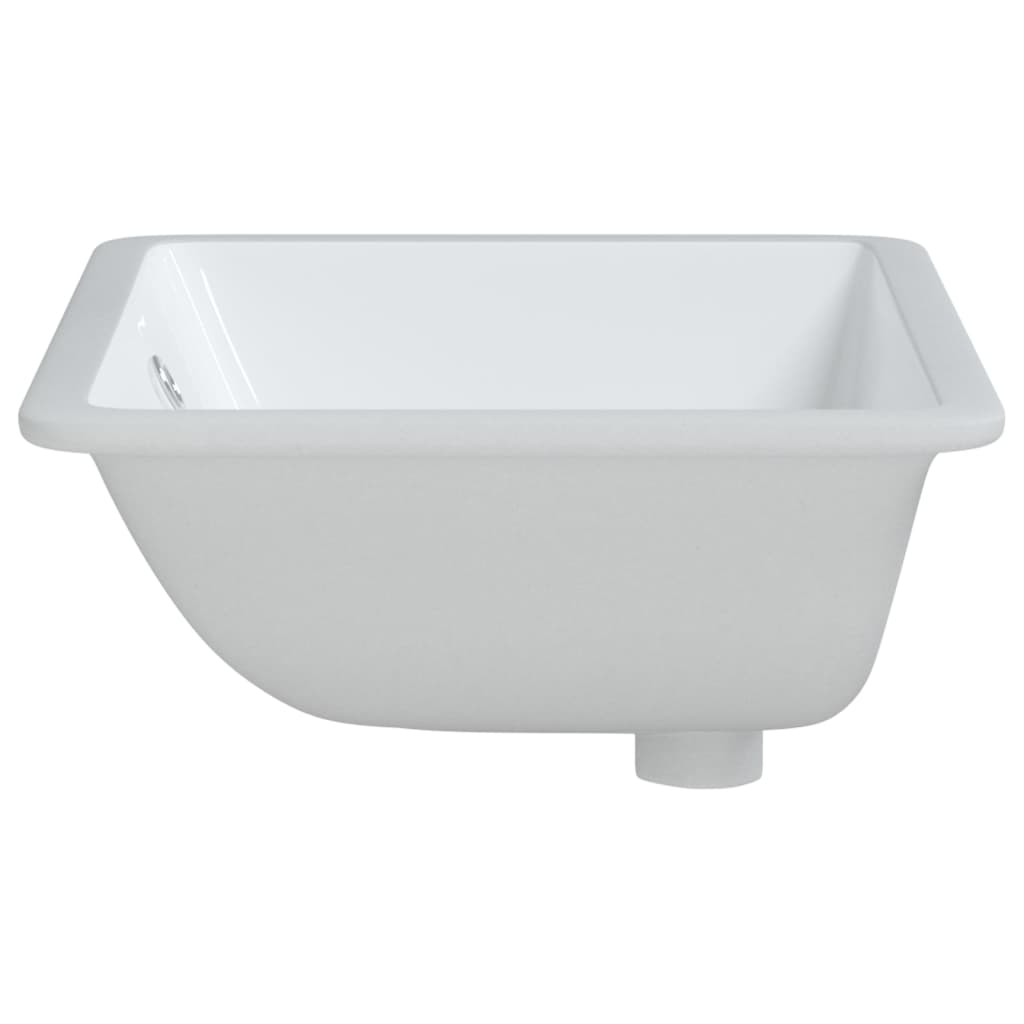 Bathroom Sink Rectangular Ceramic White - Bend