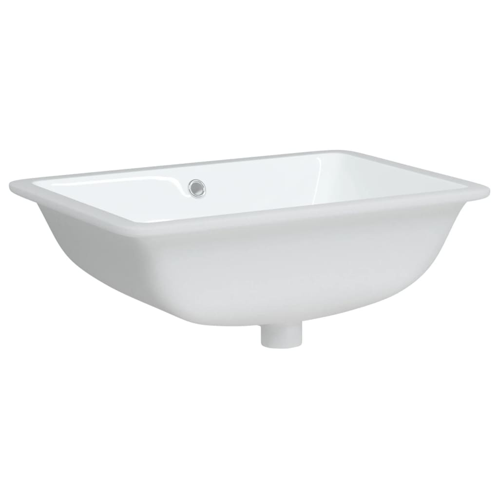 Bathroom Sink Rectangular Ceramic White - Bend