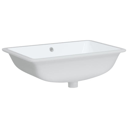 Bathroom Sink Rectangular Ceramic White - Bend