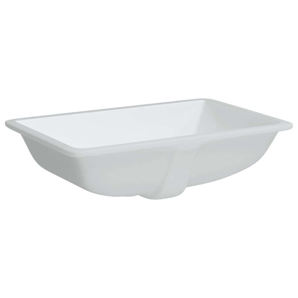 Bathroom Sink Rectangular Ceramic White - Bend