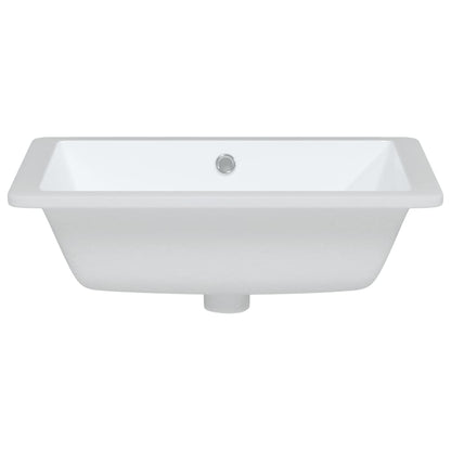 Bathroom Sink Rectangular Ceramic White - Bend