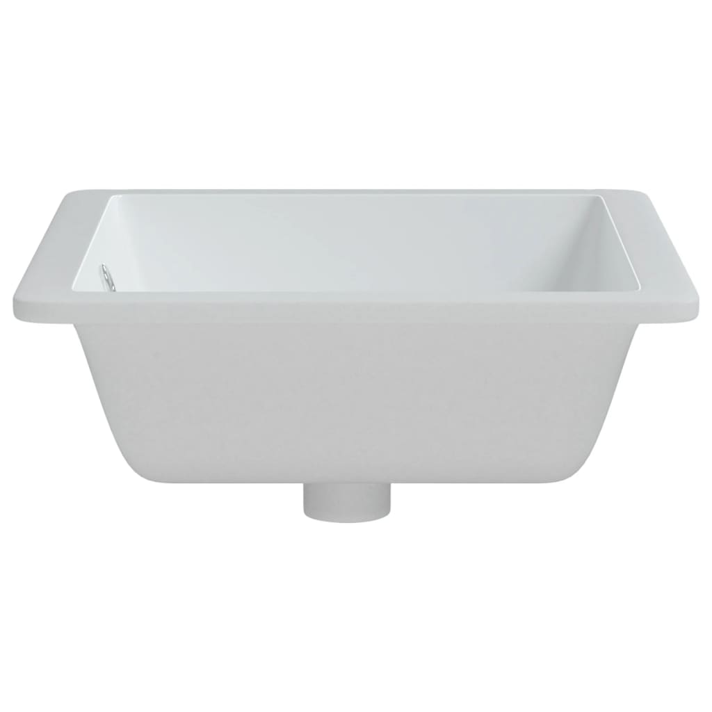 Bathroom Sink Rectangular Ceramic White - Bend