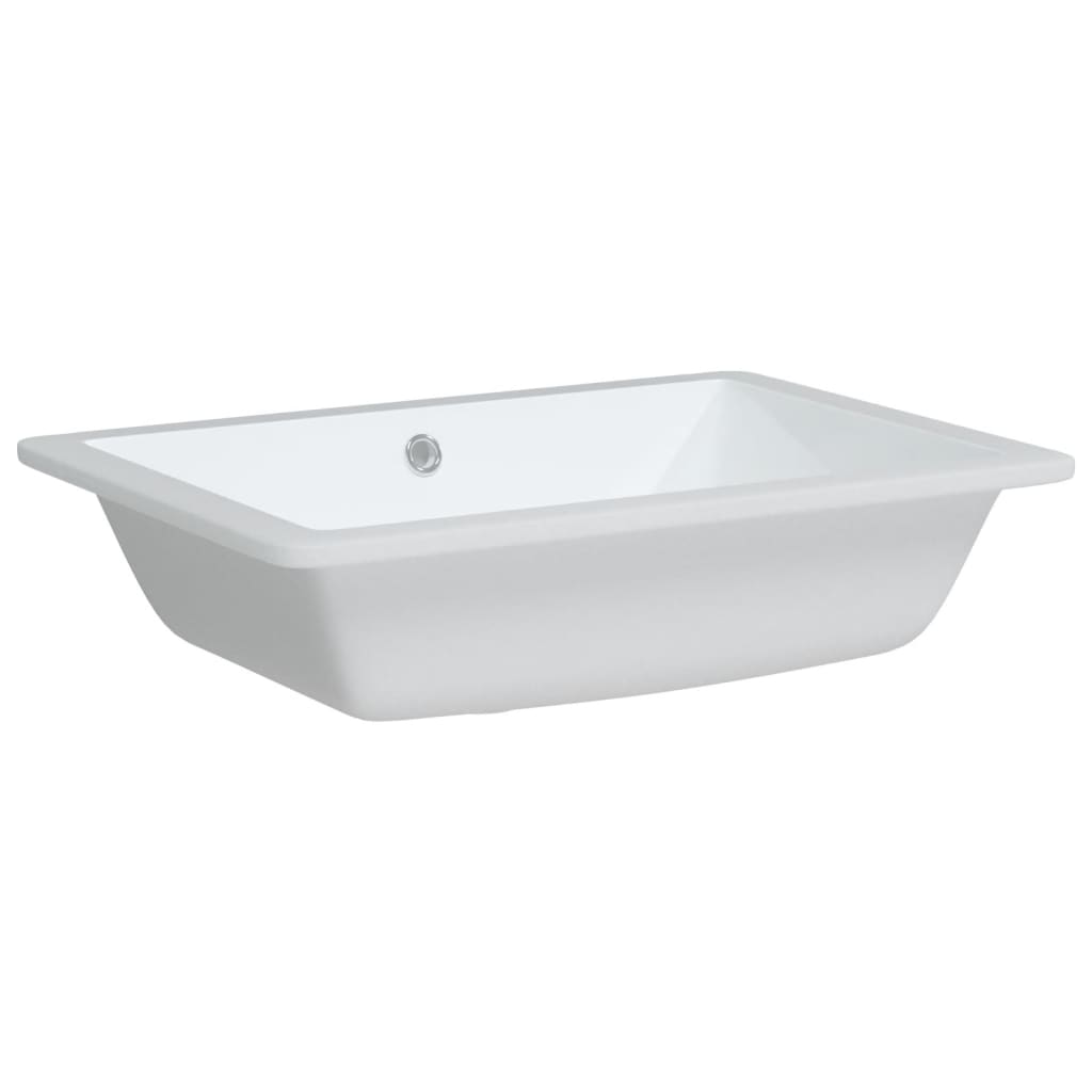 Bathroom Sink Rectangular Ceramic White - Bend